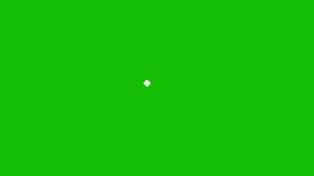 This is a wipe-in Animation video of a hand-drawn loop rectangle 3d shape, on a green screen background.