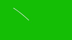 This is an Animation video of a hand drawn loop star shape on a green screen background.