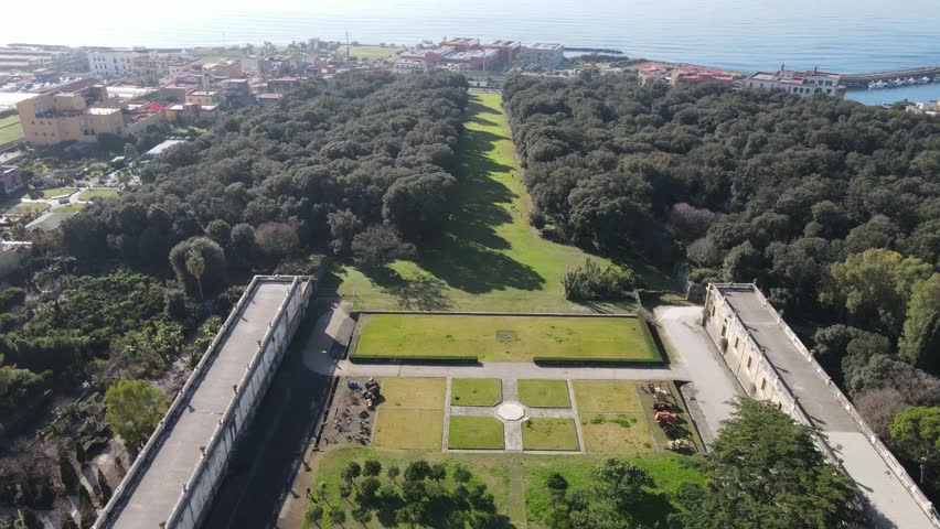 Portici rises on the slopes of the western slope of Vesuvius and occupies a small portion of the territory along the coast of the Gulf of Naples