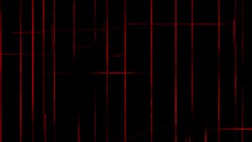 Dynamic red noise on a black screen. Stock animation with changing strokes. Concept of computer damaged display. Stock 4k video glitch with alpha channel.