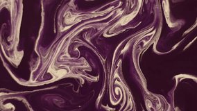 White paint on violet paint dissolves, the abstract background is beautiful for different video editing.