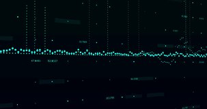 Animation of interface with data processing against black background. Computer interface and business data technology concept - Powered by Shutterstock - Get 15% off with code: PIKWIZARD15
