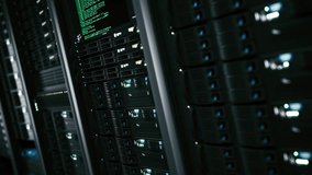 Server cabinets close up. Supercomputer in server room. Server room flashing lights - Powered by Shutterstock - Get 15% off with code: PIKWIZARD15