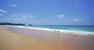 Beautiful beach sea Phuket Thailand beach summer Natural video high quality 4K ProRes422 