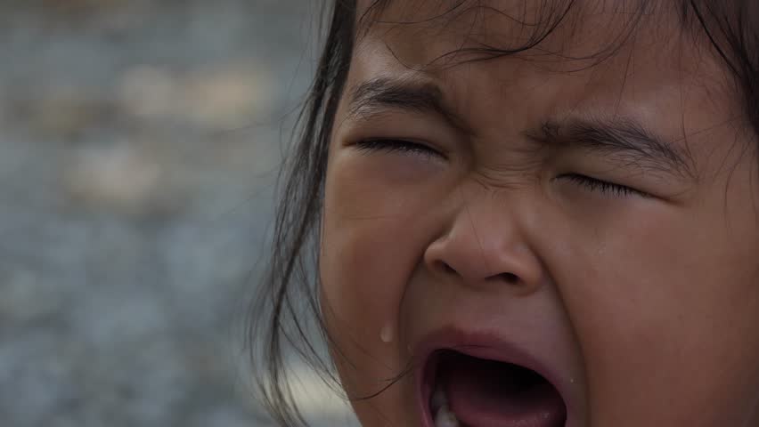 Beautiful little girl asia crying Royalty-Free Stock Footage #1104084331