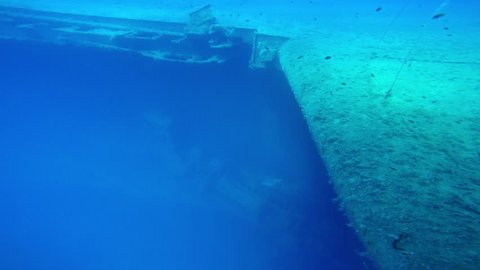 28.07.2015 Zenobia boat wreck- Cyprus Larnaca, editorial, Zenobia was a roll-on, roll-off (Ro-Ro) ferry carrying trucks. More than 100 of these were still shackled in place when she went down.