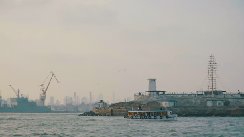 Ferry boat at Gateway of India, Mumbai city, India