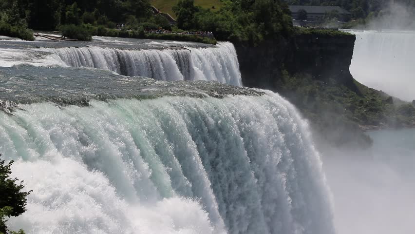 View of American falls at Niagara falls, USA, from the American Side