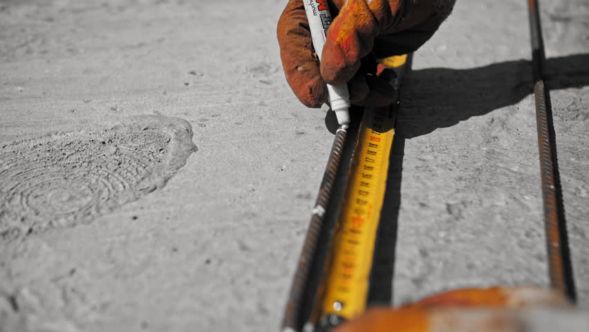 builder uses a tape measure Royalty-Free Stock Footage #1104118029