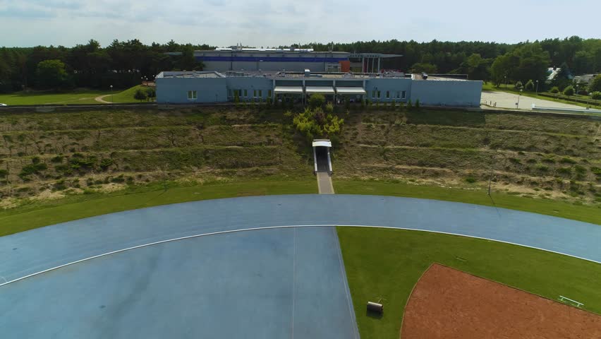 Mosir Stadium Pila Stadion Aerial View Poland