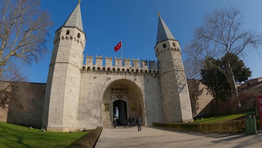Topkapi is the main gate of Istanbul. Gateway to topkapi, istanbul, turkey. The main palace of the Ottoman Empire