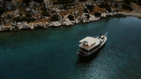 Coastal Wonders: Discover Turkey's Magnificent Coastline through Drone Videos of Boats