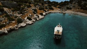 Captivating Aerial Views: Drone Videos of Boats and Coastal Landscapes in Turkey
