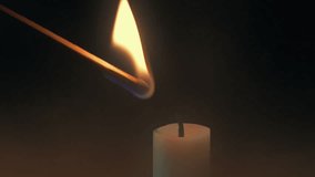 Candle Lit And Burns For Long Time In Smoky Room - Powered by Shutterstock - Get 15% off with code: PIKWIZARD15