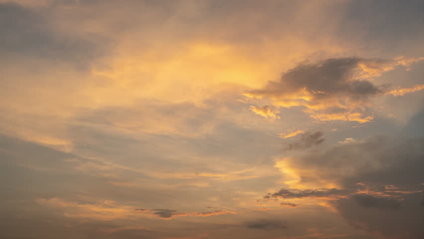 Abstract Building motions clouds sunset sky. The sun is going down of time-lapse. slow moving clouds. Timelapse Day to night sunset sky. Nature Background Environment. Freedom Backgrounds. 4K b roll.