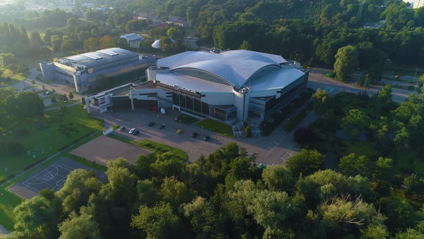 Sports Hall Bydgoszcz Hala Sportowa Immobile Luczniczka Aerial View Poland