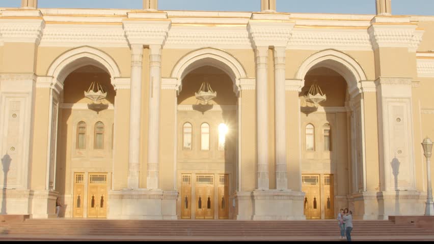 Navoi Theater which is national opera theater in Tashkent beatify