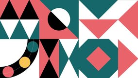 Animated Multicolor seamless pattern with abstract geometrical shapes background - Powered by Shutterstock - Get 15% off with code: PIKWIZARD15