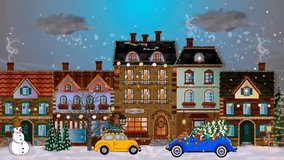 Snow beautiful story animation video 