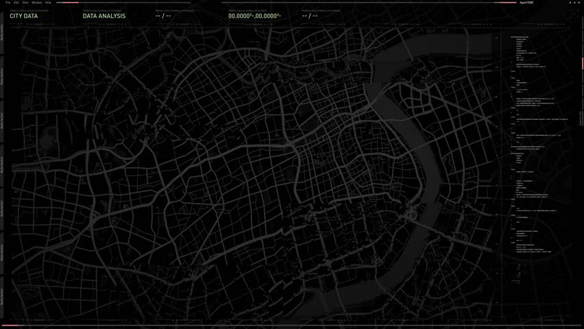 High Tech Secret Detection Tech Locates Secret Spy In Modern City. Secret Detection Software With High Tech Scanner. Secret Security Intelligence Software Detects Car On City Map. Ui. Target Search