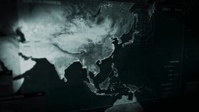 Login in process. Software Interface loading. Search Request. Searching in the whole world for the last known location of the runaway prisoner. Target was found in Shanghai, China. Data Analysis. - Powered by Shutterstock - Get 15% off with code: PIKWIZARD15