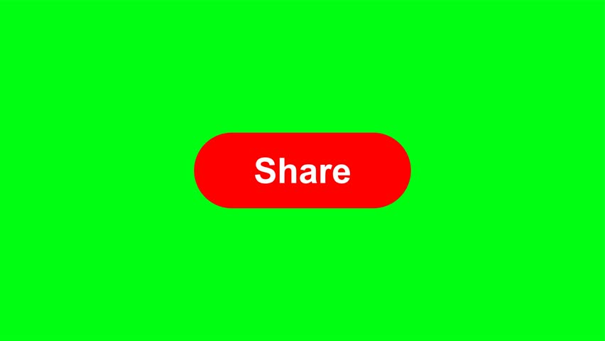 simple animation of cursor icon clicking share button. pack of animated templates for video editing. a set of flat design animated templates for web design or app design