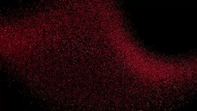 Red color futuristic particles animation. Animated Colorful Particle movement. V_55 - Powered by Shutterstock - Get 15% off with code: PIKWIZARD15