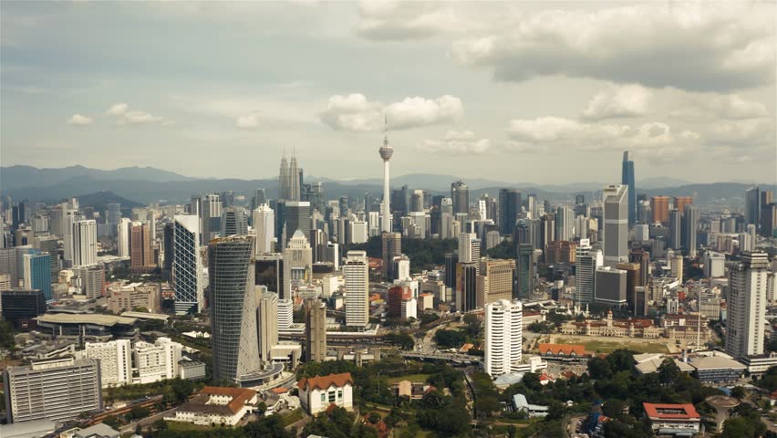 Cityscape of Kuala Lumpur. Aerial view