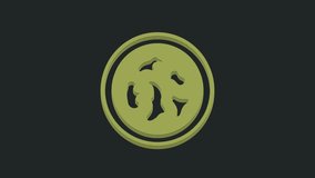 Green Petri dish with bacteria icon isolated on black background. 4K Video motion graphic animation. - Powered by Shutterstock - Get 15% off with code: PIKWIZARD15