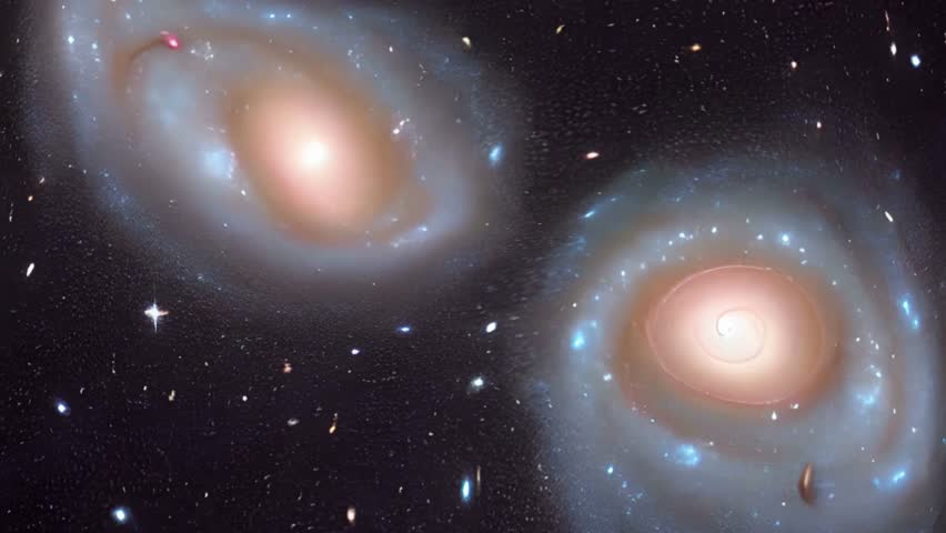 Galaxy merger is a process where two or more galaxies gravitationally interact and combine into a single, larger galaxy. 
