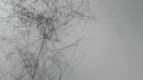 Vertical video animation of abstract network connection structure. Digital background with dots and lines - visualization of big data. - Powered by Shutterstock - Get 15% off with code: PIKWIZARD15
