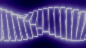 Abstraction purple triangles screw spiral on a black background. spiral rotation . DNA, Bright emission light. Musical performance. Geometric shapes. Abstraction for the background - Powered by Shutterstock - Get 15% off with code: PIKWIZARD15