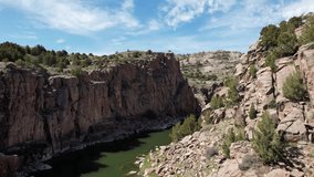 Through Fremont Canyon Near Casper Wyoming and Alcova Reservoir  - Powered by Shutterstock - Get 15% off with code: PIKWIZARD15