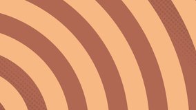 Animation of beige spiral over brown background. Social media and digital interface concept, digitally generated video.
