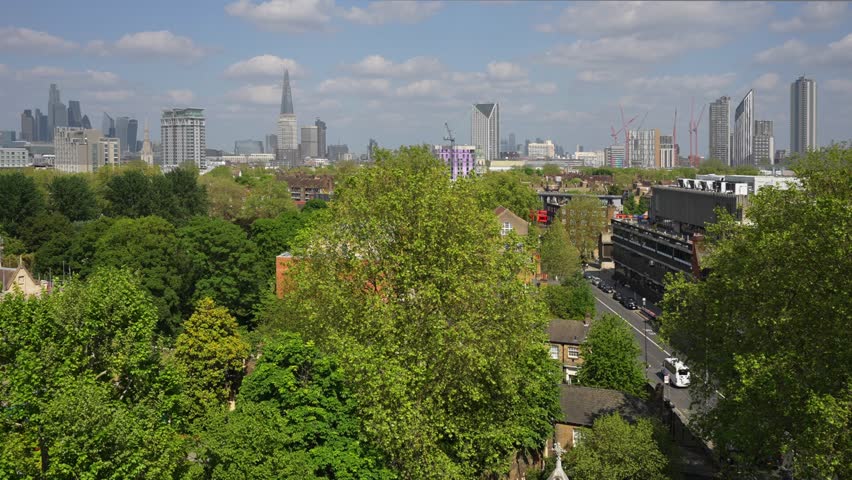 London City Skyline.
City of London skyline looking west from the tower at Lambeth Palace.