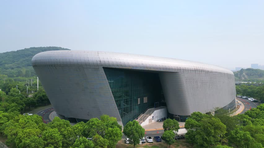 Urban Environment of Zhenjiang Sports Convention and Exhibition Center in Jiangsu Province, China