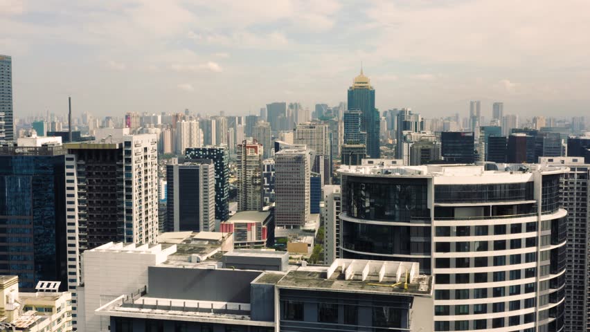 Aerial view of Bonifacio Global City. It is a financial business district in Taguig, Metro Manila, Philippines
