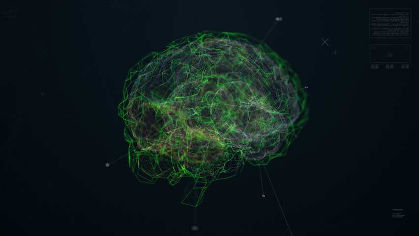 Brain Scanning Interface Animation. Medical HUD Visualization. 3D Illustration - Powered by Shutterstock - Get 15% off with code: PIKWIZARD15