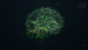 Brain Scanning Interface Animation. Medical HUD Visualization. 3D Illustration - Powered by Shutterstock - Get 15% off with code: PIKWIZARD15