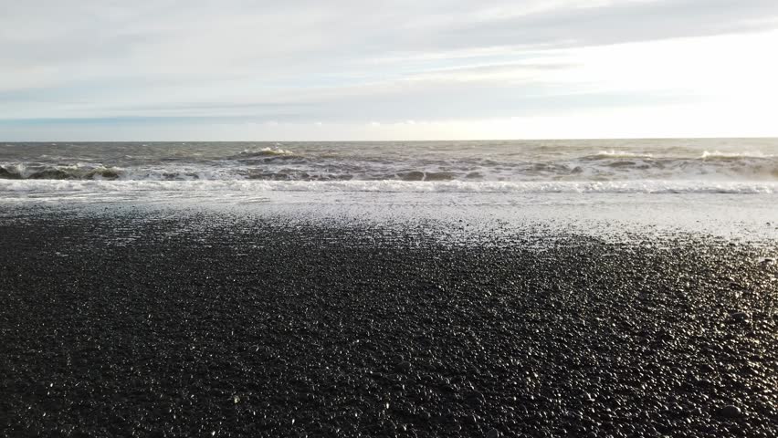 Reynisfjara Beach, Iceland (Sudurland), Europe. | Shutterstock HD Video #1104286867