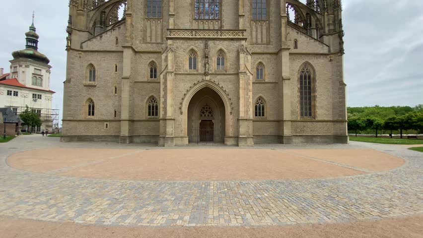 St. Barbora cathedral from 1388, national cultural landmark | Shutterstock HD Video #1104286941