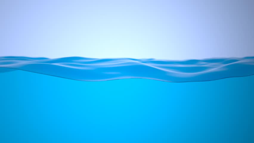 Water Surface Waving Close-up . Pure Blue Water Flowing in Slow Motion Looped 3d Animation. Royalty-Free Stock Footage #1104293937