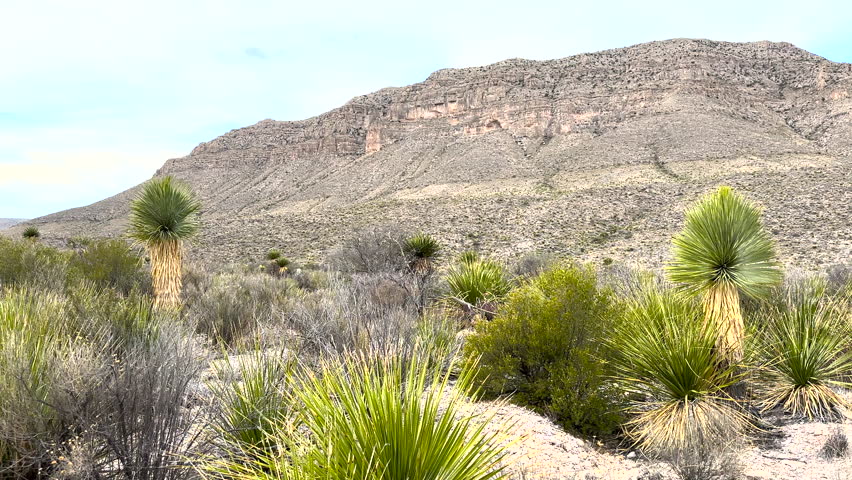 Panning Right Down The Sierra Del Caballo Muerto in Big Bend