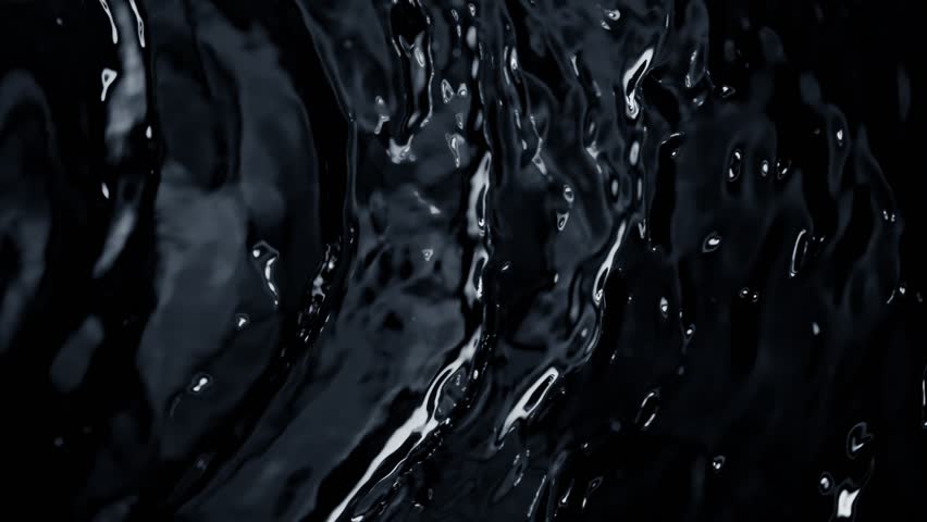 Super Slow Motion Shot of Waving Dark Blue Water Surface at 1000fps