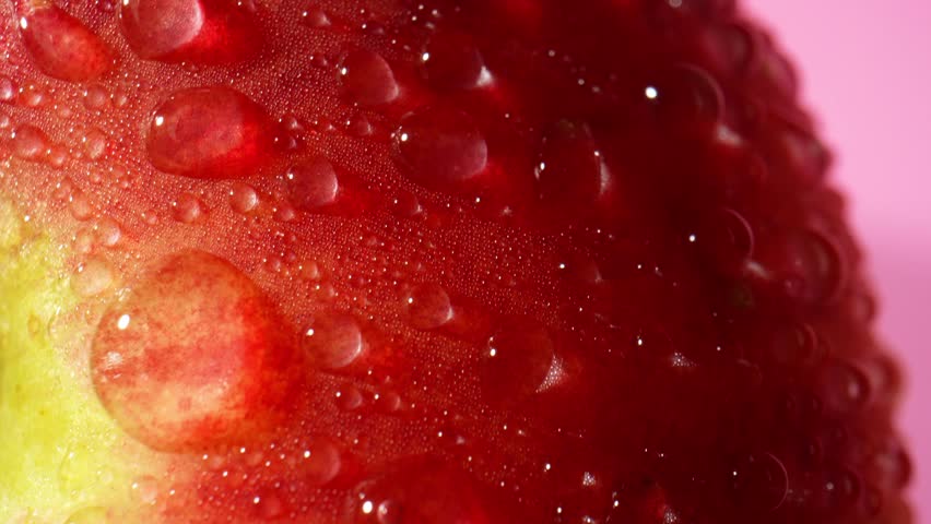 A close-up view of the apple, revealing its smooth texture and the natural glossiness of its skin. Drawing the viewer's attention to the minute water droplets that have formed on the apple's surface.
 - Powered by Shutterstock - Get 15% off with code: PIKWIZARD15