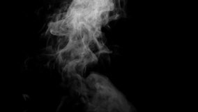 Soft Fog in Slow Motion on Dark Backdrop. Realistic Atmospheric Gray Smoke on Black Background. White Fume Slowly Floating Rises Up. Abstract Haze Cloud. Animation Mist Effect. Smoke Stream Effect 4K - Powered by Shutterstock - Get 15% off with code: PIKWIZARD15