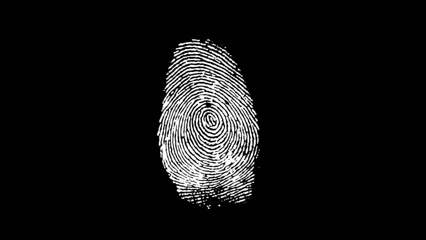  Different Fingerprints Stop Motion in Black Background. Various Finger Print of Unique Identification. Human Science and Crime Investigation. Royalty-Free Stock Footage #1104318357