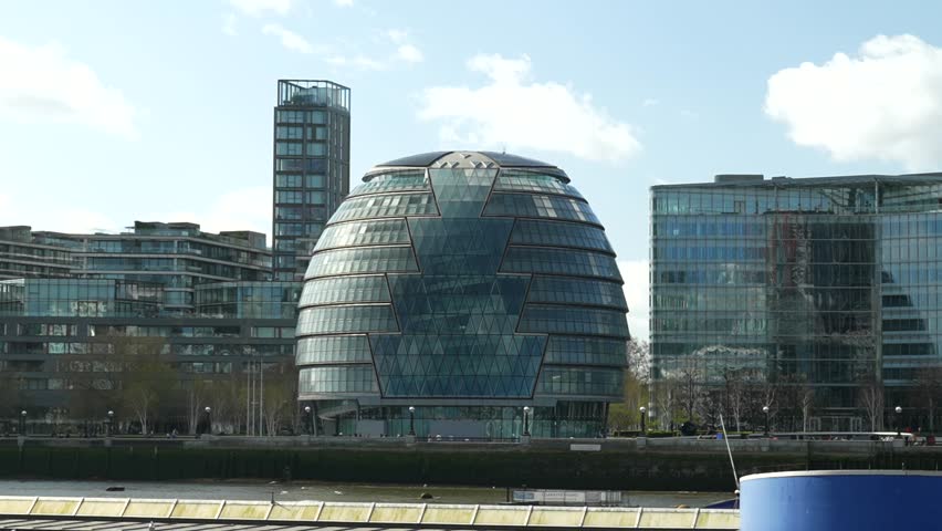 London, UK - 13 Apr. 2023 : City Hall is a building in Southwark, London which previously served as the headquarters of the Greater London Authority (GLA) between July 2002 and December 2021.