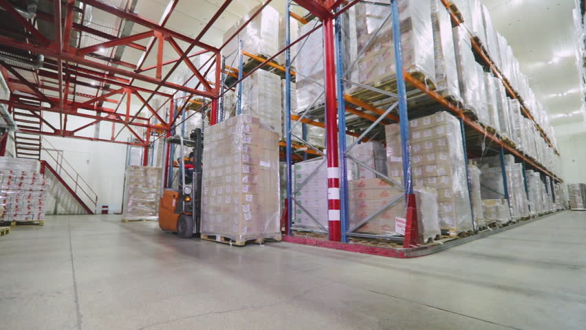 Frozen storage warehouse. Refrigerated and Frozen Food Storage. Refrigerated Warehouse. Royalty-Free Stock Footage #1104330171