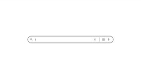 Animation, the search bar on a white background. Modern seamless motion design. 3D rendering. 3D Illustration - Powered by Shutterstock - Get 15% off with code: PIKWIZARD15